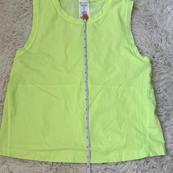 NWOT ATHLETA  sz xxs Neon Yellow Women's Tank Top - Picture 7 of 7